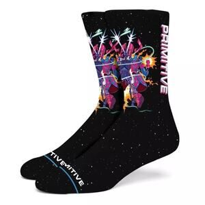 Primitive Skateboarding Men's X Nychos Marvel Galactus Black One Size Socks